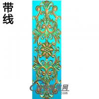 长方形洋花精雕图（CYH-136）