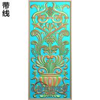 欧式长方形洋花精雕图（CYH-176）
