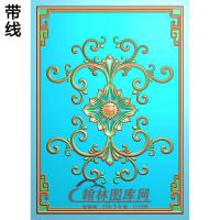 欧式长方形洋花精雕图（CYH-186）