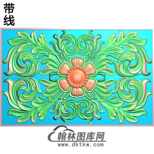 欧式长方形洋花精雕图（CYH-207）