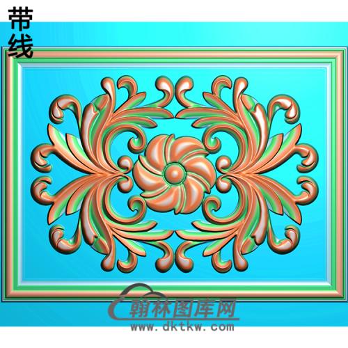 欧式长方形洋花精雕图（CYH-208）