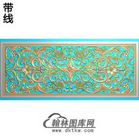 欧式长方形洋花精雕图（CYH-218）