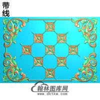 欧式长方形洋花精雕图（CYH-222）