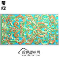 欧式长方形洋花精雕图（CYH-226）