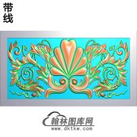 欧式长方形洋花精雕图（CYH-230）