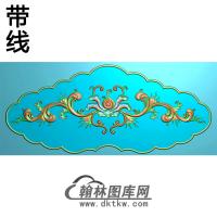 欧式长方形洋花精雕图（CYH-232）