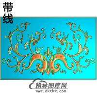 欧式长方形洋花精雕图（CYH-238）
