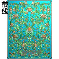 欧式长方形洋花精雕图（CYH-243）