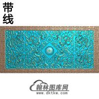 欧式长方形洋花精雕图（CYH-244）