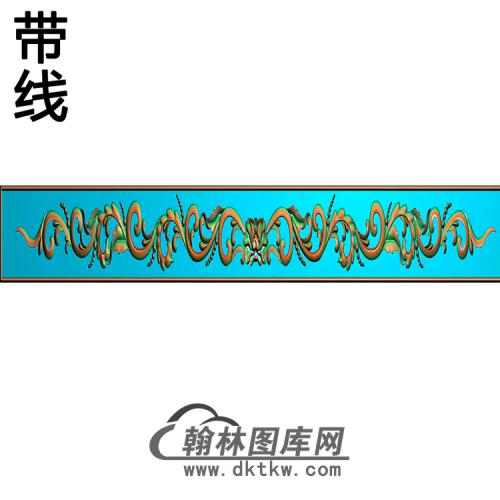 欧式长条洋花精雕图（CTH-046）