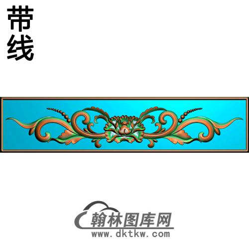 欧式长条洋花精雕图（CTH-047）