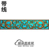 欧式长条洋花精雕图（CTH-049）