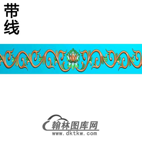 欧式长条洋花精雕图（CTH-050）