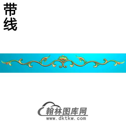 欧式长条洋花精雕图（CTH-052）