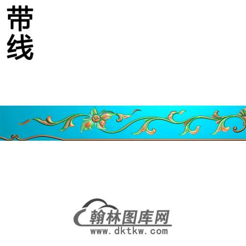 欧式长条洋花精雕图（CTH-055）