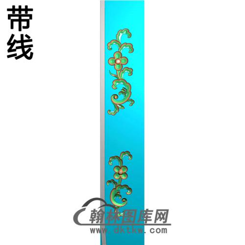 欧式长条洋花精雕图（CTH-056）