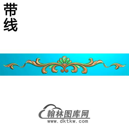 欧式长条洋花精雕图（CTH-057）