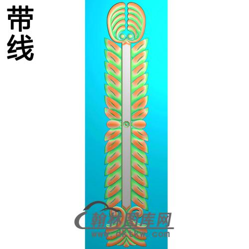 欧式长条洋花精雕图（CTH-070）