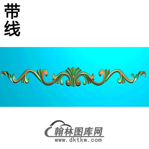 长条洋花精雕图（CTH-075）