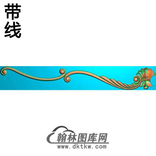 长条洋花精雕图（CTH-078）