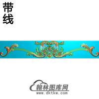 欧式长条洋花精雕图（CTH-083）