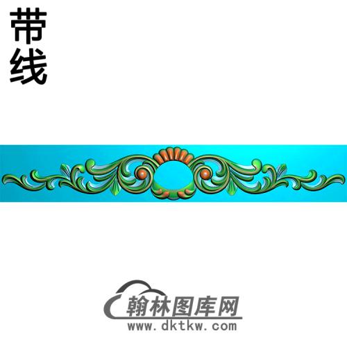 欧式长条洋花精雕图（CTH-085）