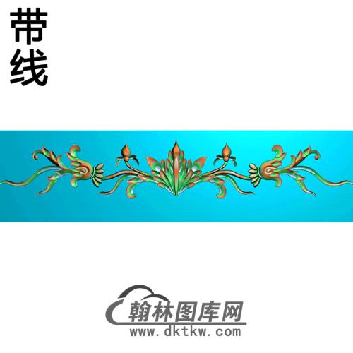 欧式长条洋花精雕图（CTH-089）