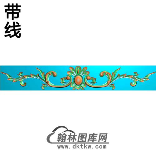 欧式长条洋花精雕图（CTH-091）