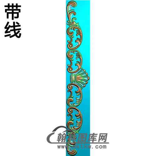 欧式长条洋花精雕图（CTH-096）