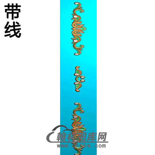 欧式长条洋花精雕图（CTH-104）