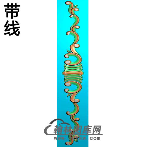 欧式长条洋花精雕图（CTH-110）
