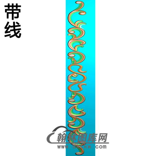 欧式长条洋花精雕图（CTH-115）