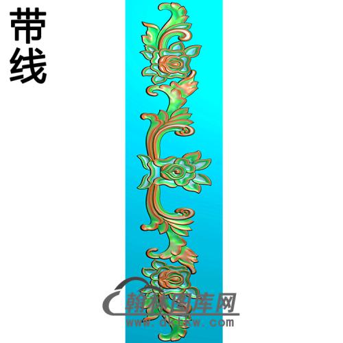 欧式长条洋花精雕图（CTH-117）