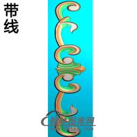 欧式长条洋花精雕图（CTH-118）