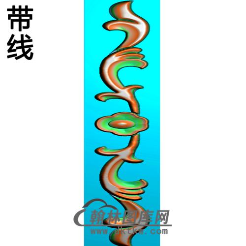 欧式长条洋花精雕图（CTH-120）