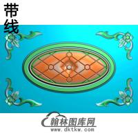 欧式长方形洋花精雕图（CYH-266）
