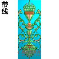 欧式长方形洋花精雕图（CYH-268）