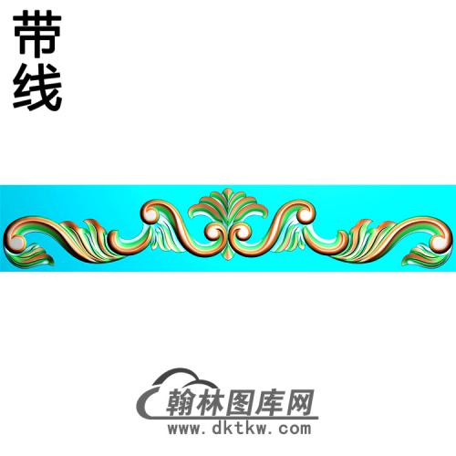欧式长条洋花精雕图（CTH-144）