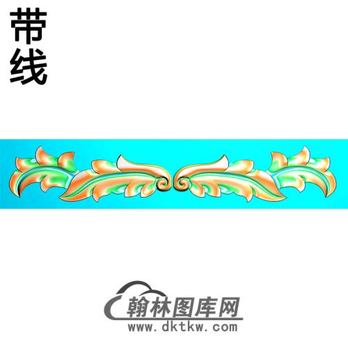 欧式长条洋花精雕图（CTH-149）