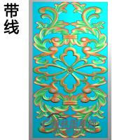 欧式长方形洋花精雕图（CYH-291）