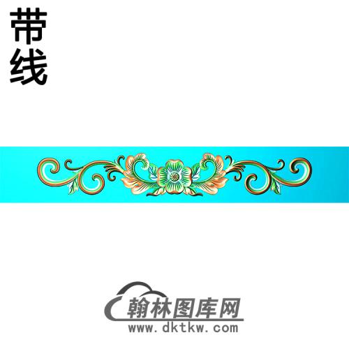 欧式长条洋花精雕图（CTH-151）