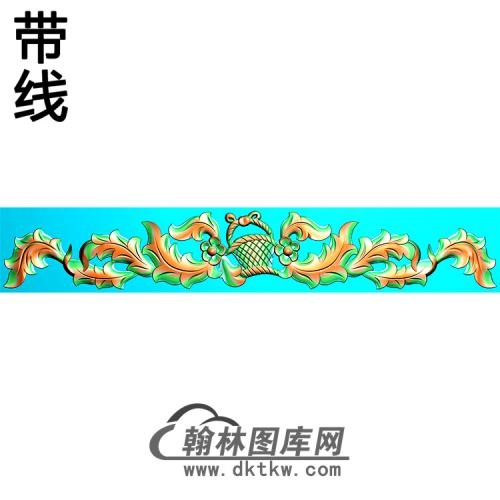 欧式长条洋花精雕图（CTH-174）