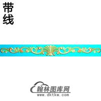 欧式长条洋花精雕图（CTH-176）
