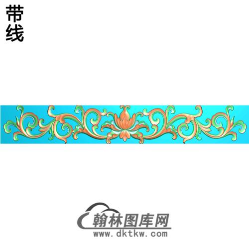 欧式长条洋花精雕图（CTH-183）