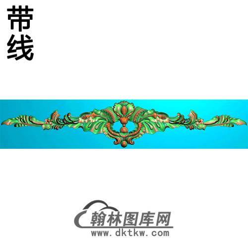 欧式长条洋花精雕图（CTH-187）