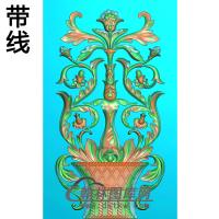 欧式长方形洋花精雕图（CYH-337）