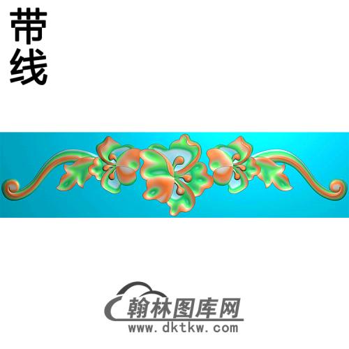 欧式长条洋花精雕图（CTH-205）