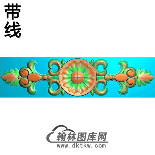 欧式长条洋花精雕图（CTH-215）