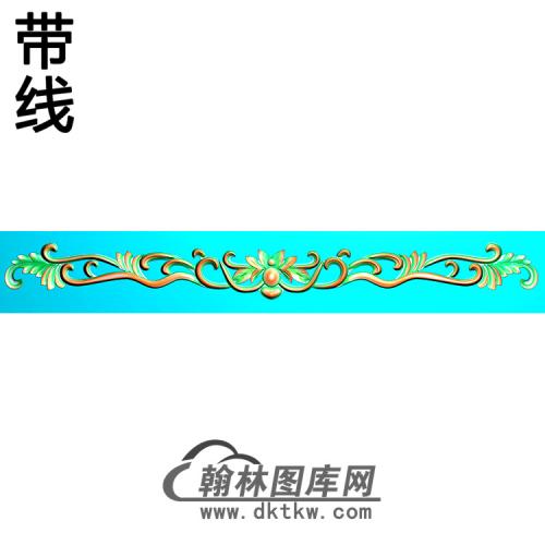欧式长条洋花精雕图（CTH-232）