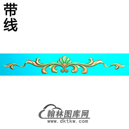 欧式长条洋花精雕图（CTH-245）